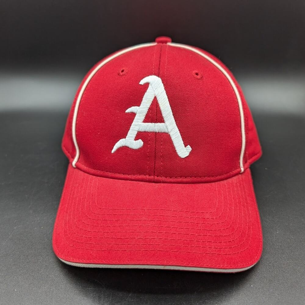 Razorbacks Hat Cap Mens One Size Adjustable Strap Back Arkansas Red OC Sports